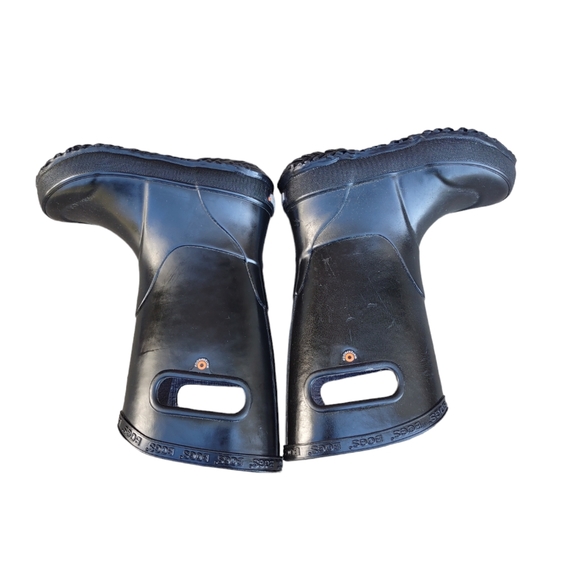 Bogs Youth Size 9 Black Waterproof Rainboots - Picture 8 of 16